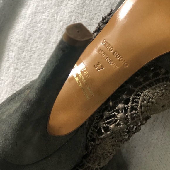 Latitude femme grey sued open toed heel - Picture 8 of 8